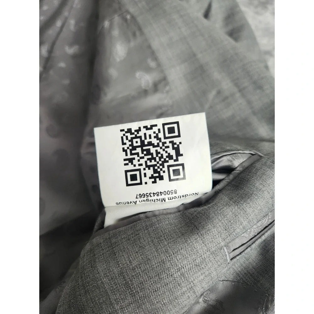Knot Standard Super Nordstrom Gray Grey Men's Blazer Sports Coat Jacket 50R